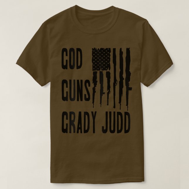God, Guns, Grady Judd American Flag  T-Shirt (Design Front)