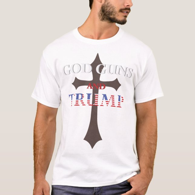 god guns trump shirt (Front)