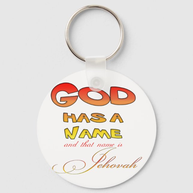 God has a Name Jehovah Keychain (Front)