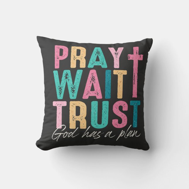God Has A Plan Throw Pillow (Front)