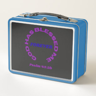 God Has Blessed Me Forever Metal Lunch Box