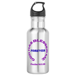 God Has Blessed Me Forever Stainless Steel Water Bottle