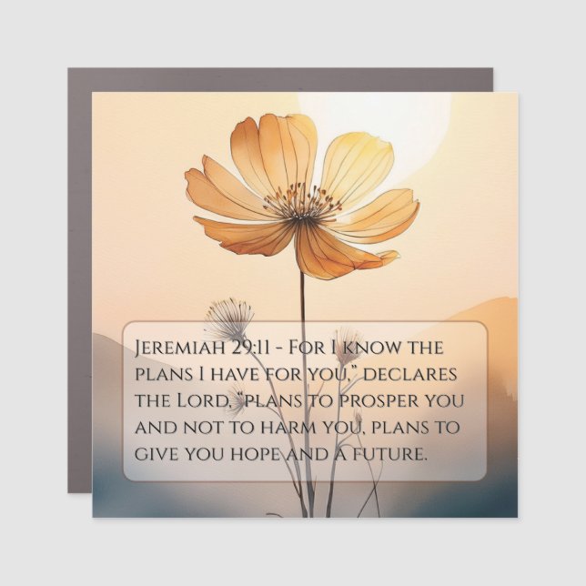 God Has Good Plans for Me Car Magnet (Front)