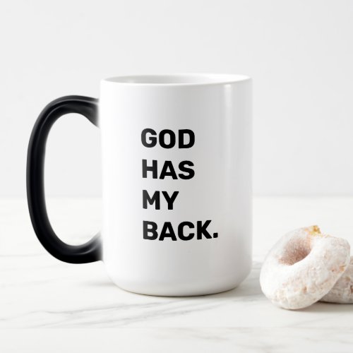 God Has My Back Christian Quote Mug