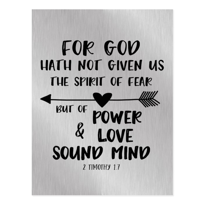 fear is a spirit scripture