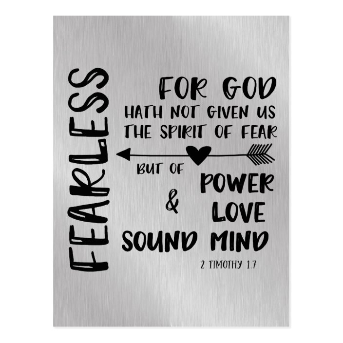 spirit of fear bible verse
