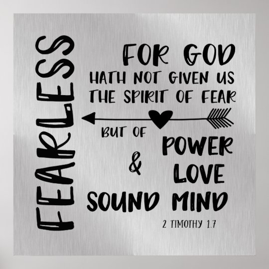 god has given us the spirit of fear
