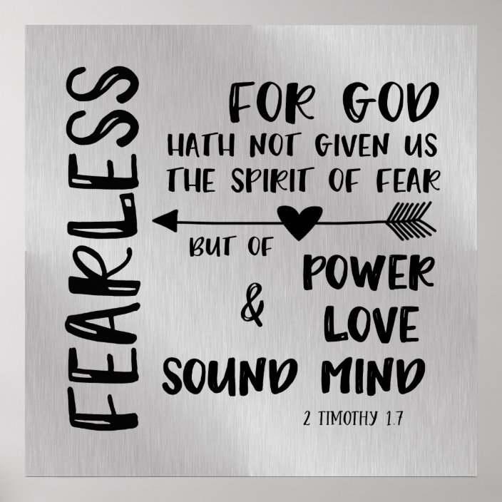 scripture for god has not given us the spirit of fear