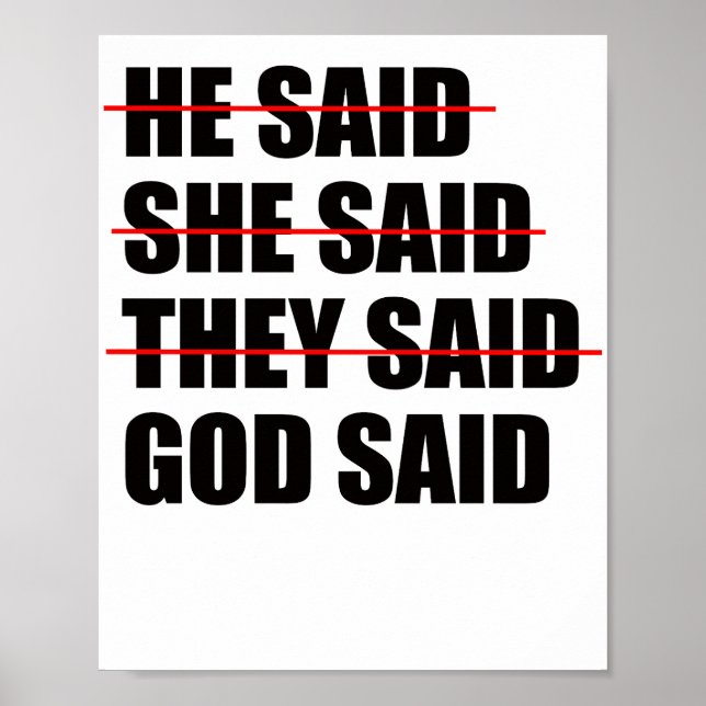 God Has the Final Word Poster (Front)