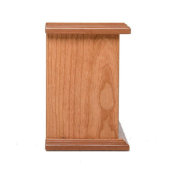 God Has You In His Arms Cherry Wood Pet Urn (Side)