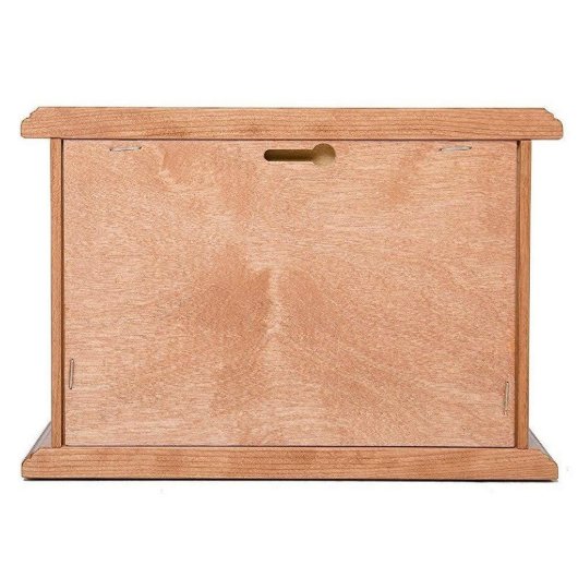 God Has You In His Arms Cherry Wood Pet Urn (Back)