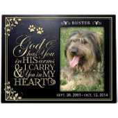 God Has You In His Arms Pets Black Picture Frame (Front)