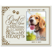 God Has You In His Arms Pets Ivory Picture Frame (Front)