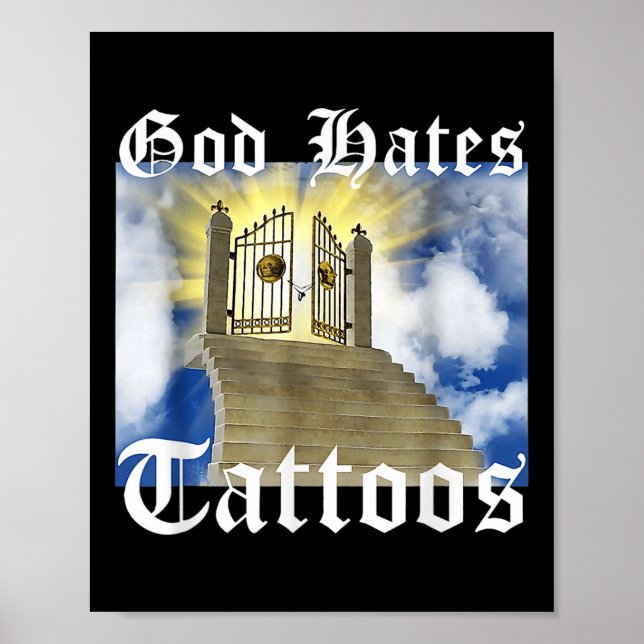 God Hates Tattoos _1  Poster (Front)