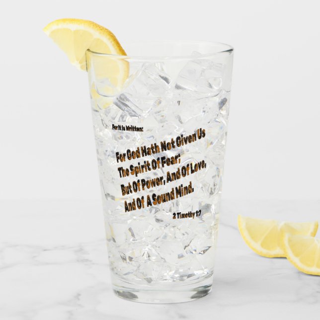 God Hath Not Given Us The Spirit Of Fear  Glass (Front Ice)