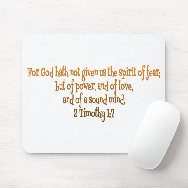 God Hath Not Given Us The Spirit Of Fear Mouse Pad (With Mouse)
