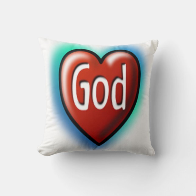 GOD HEART THROW PILLOW (Front)