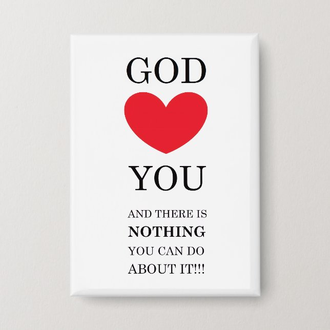 God Heart You Button (Front)
