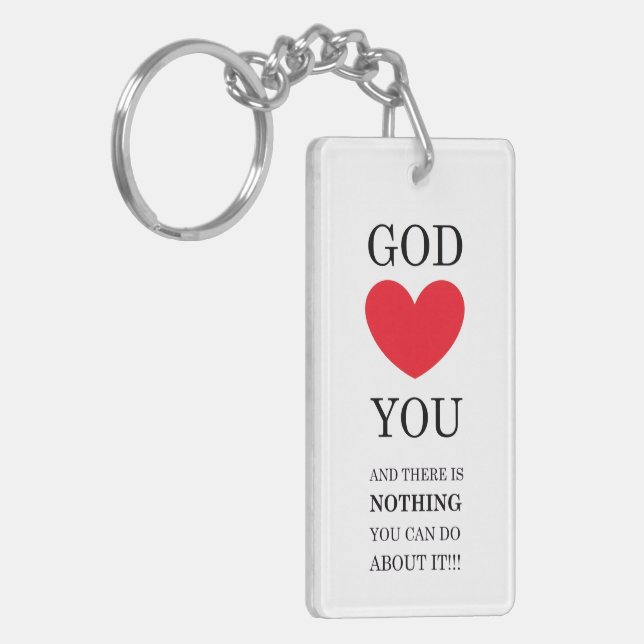 God Heart You Keychain (Front Left)