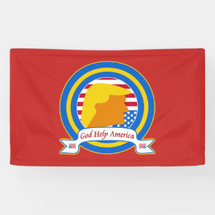 God Help America Resist Anti Trump Funny Banner