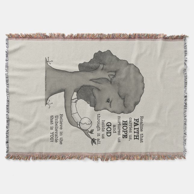 God Holds Us Throw Blanket (Front)