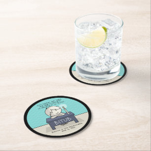 God Ignites Our Light Round Paper Coaster
