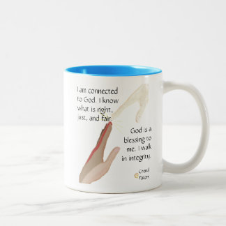 God is a blessing. I Walk in Integrity Mugs