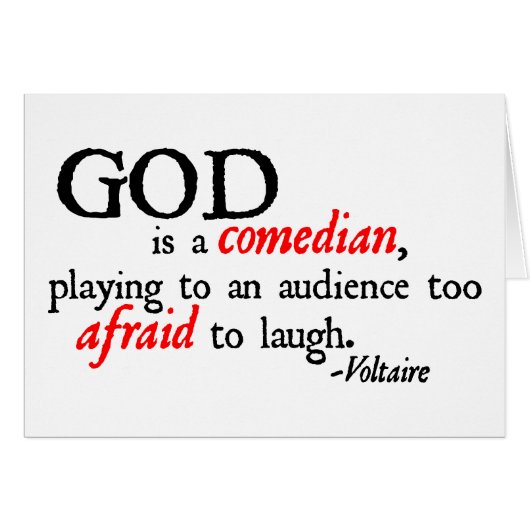 God is A Comedian Cards (Front Horizontal)