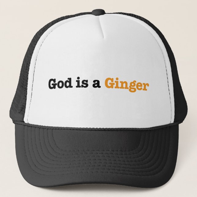 God is a Ginger Trucker Hat (Front)