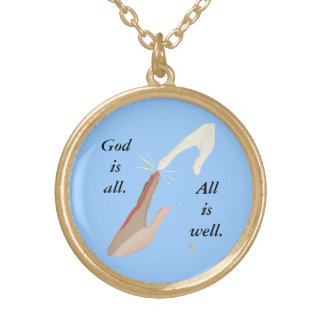 God is all Well Energy Multi-racial Hands Necklace