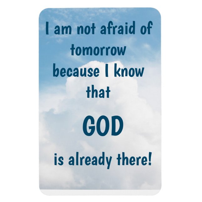 God Is Already There Magnet (Vertical)