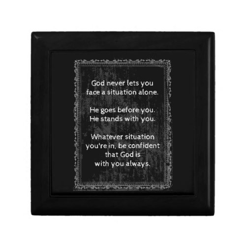 God is Always With You are Never Alone  Gift Box