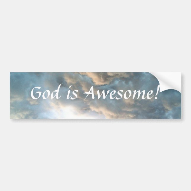 God is Awesome! Bumper Sticker (Front)