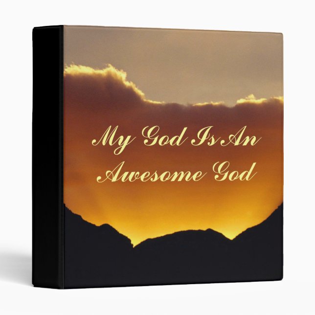 God Is Awesome - Multi-Purpose Binder (Front/Spine)