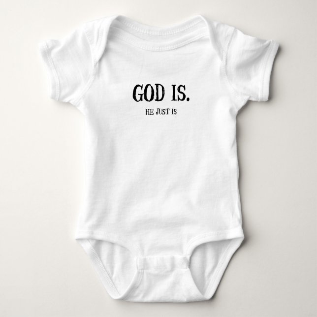 GOD IS baby body suit Baby Bodysuit (Front)
