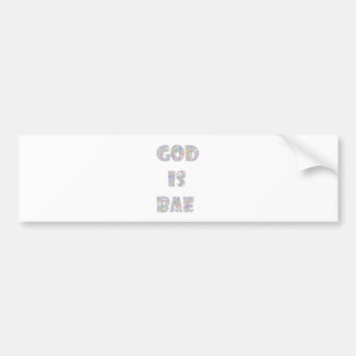 god is bae bumper sticker