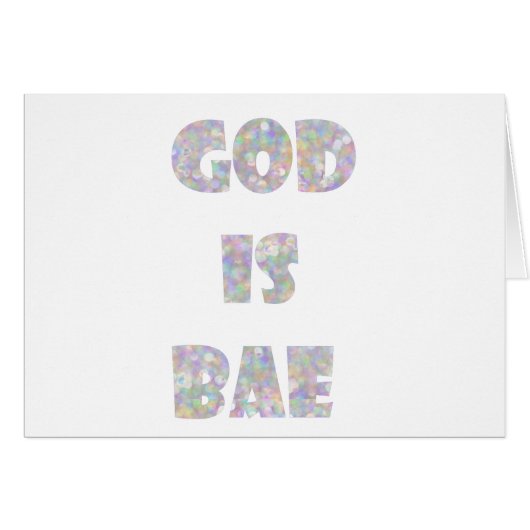 god is bae cards (Front Horizontal)