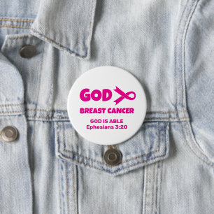 GOD IS BIGGER THAN BREAST CANCER Christian Button