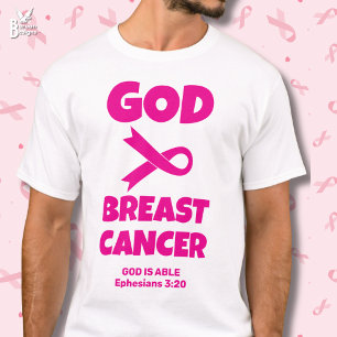 GOD IS BIGGER THAN BREAST CANCER Christian T-Shirt