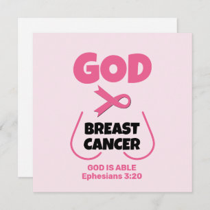 GOD IS BIGGER THAN BREAST CANCER Prayer Card