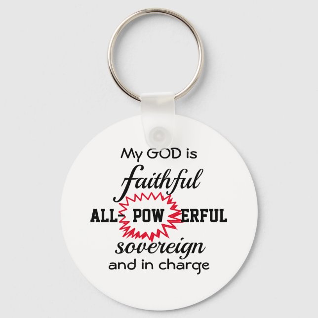 GOD IS FAITHFUL Christian Keychain (Front)