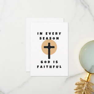 God Is Faithful Thank You Card