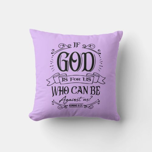 GOD Is For Us Throw Pillow