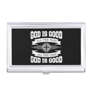 God is good all the time - Christian Business Card Case