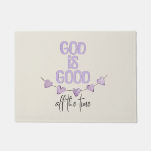 God Is Good All the Time Doormat