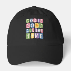 God is good All the time Retro faith Hat