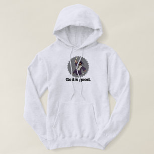 God is good bearded graduate hoodie