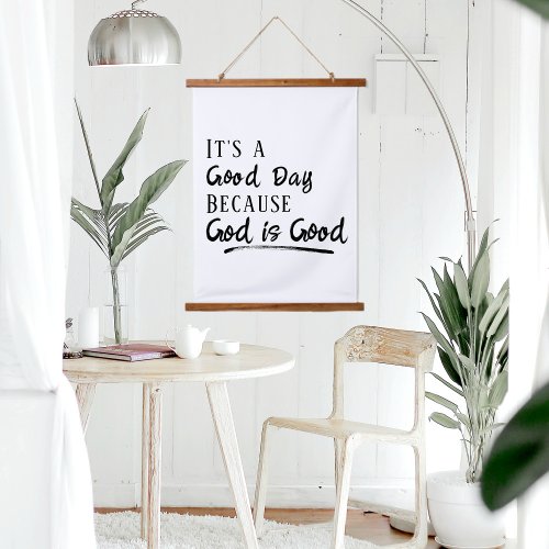 God is Good Bible Motivational Quote Hanging Tapestry
