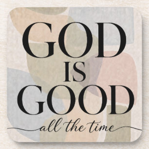 GOD IS GOOD Christian Beverage Coaster