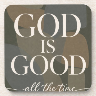 GOD IS GOOD Christian Beverage Coaster